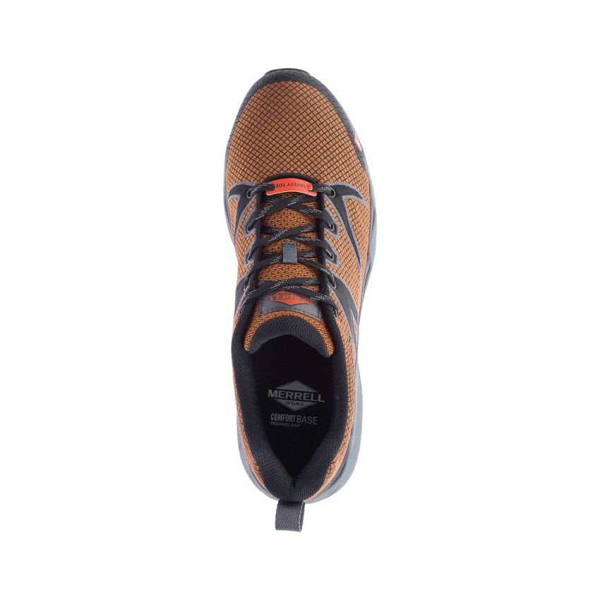 Chaussure de Securite Merrell Fullbench 55 Alloy Toe Orange Homme | M.H.FEJJ